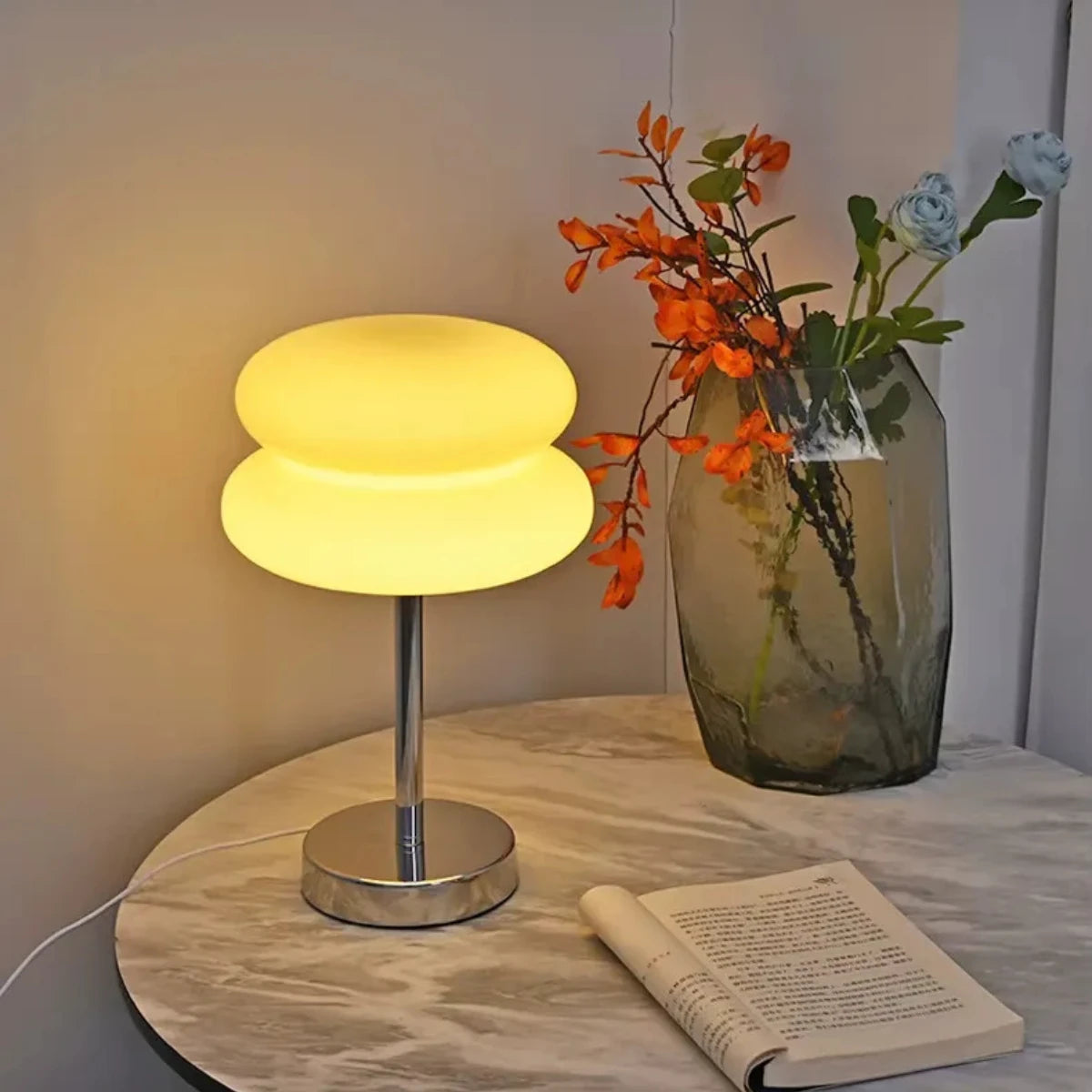 Modern Bauhaus Touch Control Bedside Table Lamp
